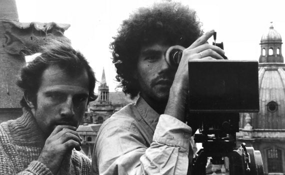 Mike Hoffman and Euli Steiger filming Privileged (1982)