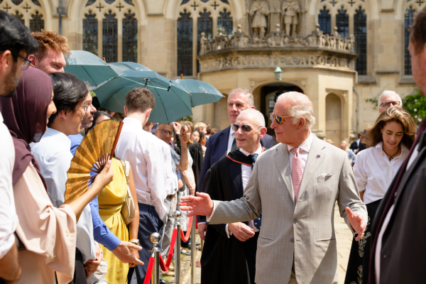 Image of In pictures: His Majesty The King’s visit to Oriel College